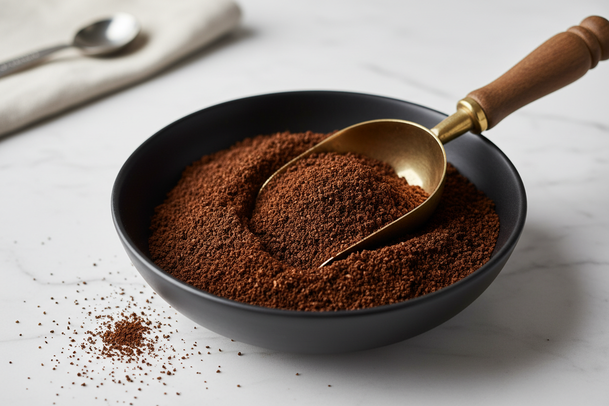 コーヒーの粉　スプーンも